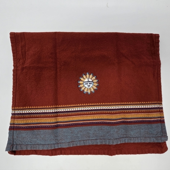 KAY DEE DESIGN SOUTHWESTERN DISH TOWEL SET OF TWO SUN KOKOPELLI TEAL RUST STRIPE - Picture 10 of 12